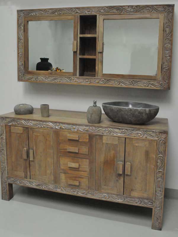 Java 150 Waschtisch Unterschrank Teak
